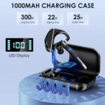 EKVANBEL Bluetooth Headset V5.3, Wireless Earpiece with 1000mAh Charging Case - Image 2