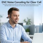 Open Ear Headphones with Mic,20H Bluetooth Headset with Microphone - Image 2
