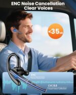 New Bee Bluetooth Headset V5.1 72H Talk Time Dual Mic with Mute (B0FNMXWP4N) - Image 2