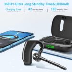 Bluetooth Headset Wireless Earpiece Microphone 180H Playtime Single Ear - Image 2