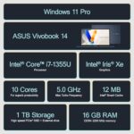 ASUS Vivobook Laptop Business 2025-2026, Lifetime Office, AI-Powered Computer - Image 2