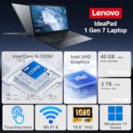 Lenovo IdeaPad 1i Laptop, 15.6" FHD Touchscreen, Intel Core i5-1235U Processor - Image 2