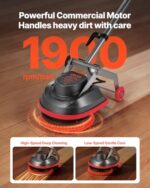 VEVOR Commercial Floor Scrubber Machine, Heavy Duty Floor Cleaner Polisher with - Image 2