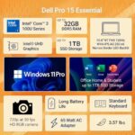 Dell Laptop Computer for Home and Student, Intel Core 3 100U, 8GB DDR5 RAM - Image 2