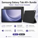 Samsung Galaxy Tab A9+ 11" 64GB Wi-Fi Android Tablet Bundle with Book Cover Case - Image 2