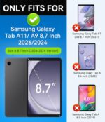Azzsy Case for 2026/2024 Release Samsung Galaxy Tab A11/A9 8.7 Inch - Image 2