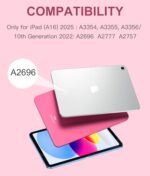Harvopu for iPad A16 11th/10th Generation Case with Keyboard, Folio Cover - Image 2