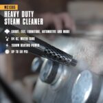 McCulloch MC1385 Deluxe Canister Steam Cleaner, 2-Hour Runtime, Chemical-Free - Image 2