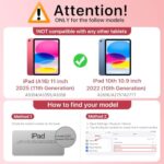 Moko for iPad A16 11th Generation Case 11 Inch 2025 with Pencil Holder,Pink - Image 2