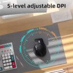 INFINMIND Ergonomic Wireless Bluetooth Mouse with 6 Programmable - Image 2