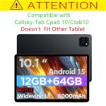 [2 Pack Screen Protector for Callsky-Tab Cpad 10 10.1 inch Tablet Tempered Glass - Image 2