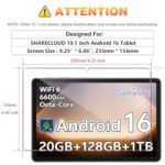 for SHARECLOUD 10.1 inch Android 16 Tablet 10" Screen Protector - Image 2