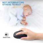 Afaartcci Rechargeable Wireless Mouse, Silent Bluetooth Mouse (Black) - Image 2