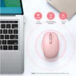 TECKNET Compact Ambidextrous Wireless Mouse for Laptop Pink - Image 2