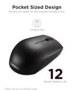 Lenovo 300 Wireless Mouse, Black, Computer Mouse for PC and Laptop with Windows - Image 2