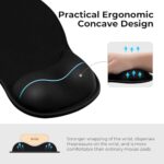 EooCoo Mouse Pad with Gel Wrist Rest, Ergonomic Mousepad Wrist Alignment - Image 2