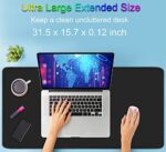 Large Extended Gaming Mouse Pad with Stitched Edges - Image 2