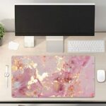 QIYI Large Mouse Pad, Cute Pink Desk Mat for Desktop - Image 2