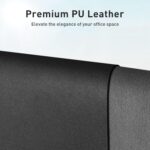 Aothia Leather Office Desk Pad Protector, Non-Slip PU Leather Desk Blotter - Image 3