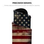 Vintage American Flag Mouse Pad - Patriotic Durability for Your Desk - Image 2