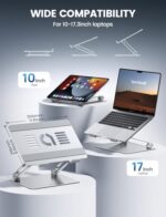 Lamicall Adjustable Laptop Stand, Portable Laptop Riser - Image 2