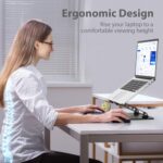 Adjustable Laptop Stand for Desk, Metal Laptop Riser Holder - Image 2