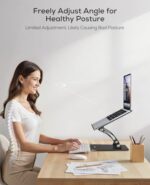 Nulaxy Fully Adjustable Laptop Stand for Desk - Image 2