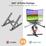 OMOTON 360° Rotating Laptop Stand Riser for Desk - Image 2