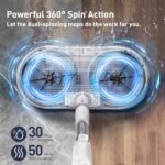 Cordless Electric Spin Mop with Spray and LED Headlight - Image 2