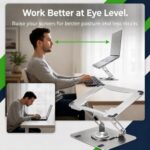 Uncaged Ergonomics Swivel Laptop Stand for Desk - Image 3