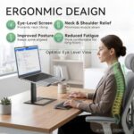 SOUNDANCE Adjustable Laptop Stand for Desk, Computer Stand - Image 2