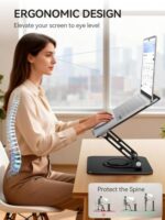 tounee Laptop Stand for Desk, Adjustable Computer Stand Holder with 360° - Image 2
