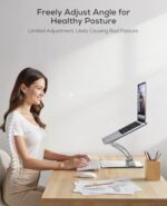 Nulaxy Ergonomic Adjustable Laptop Stand for Desk - Image 2