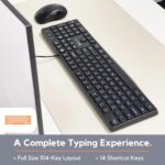X9 Performance Wired Keyboard - Ultra Slim Full Size Ergonomic Computer Keyboard - Image 2