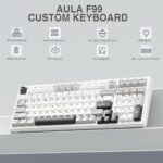 AULA F99 Wireless Mechanical Keyboard,Tri-Mode BT5.0/2.4GHz/USB-C Hot Swappable - Image 2