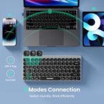 TECKNET Wireless Keyboard, Rechargeable Bluetooth Keyboard - Image 2