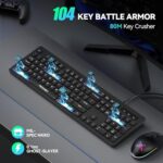 TECKNET Wired Keyboard, Silent Typing, Full-Size Layout, No Backlit - Image 2