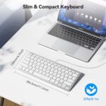 TECKNET Wired Keyboard for MacOS Devices with Dual Interface, Slim Mac Keyboard - Image 3