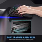 COLIKES Wireless Ergonomic Keyboard, Backlit Keyboard Silent with 15 RGB - Image 2