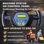 SUNMAX RT70 Ride-On Commercial Floor Scrubber Machine, 22" Brush, 31.5" Squeegee - Image 2