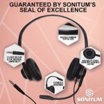 Sonitum Headset with Microphone - Noise Canceling Computer Headset for Office - Image 2