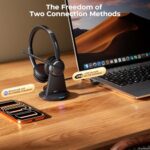 Wireless Headset with Mic for Work, Bluetooth 6.0 Headset with Microphone for PC - Image 2