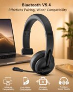 AOC Wireless Headset with Microphone for Work - Image 2
