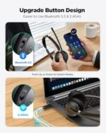 Wireless Headset with Mic for Work,Bluetooth Headset for Calls & Meetings - Image 2