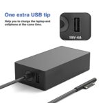65W Surface Pro Charger Compatible with Microsoft Surface Laptop 2 3 - Image 2