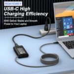 ROAYEWEY New Slim 65W USB C Charger Compatible with HP Spectre X360 14 2 in 1 - Image 3