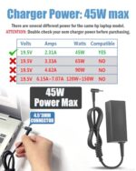 45W Laptop Charger Compatible with HP 741727-001 721092-001 Pavilion Stream - Image 3