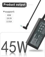 SZGUDULO 45W 19.5V 2.31A Charger for HP Laptop Computer Smart Blue Tip - Image 2