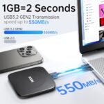 SSK External SSD 256GB,Portable SSD Hard Drive up to 550MB/s - Image 2