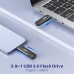 JOIOT 128GB USB C Flash Drive Dual USB 3.0 Flash Drive Type C + USB A Portable - Image 2